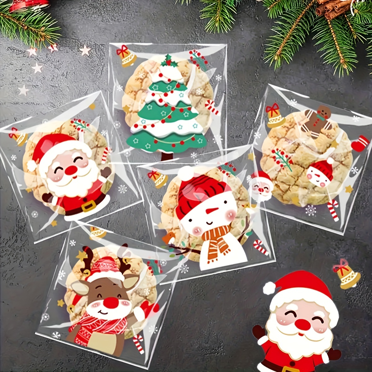 

50pcs Christmas - - & Pouches Santa, & Snowman For And Packaging