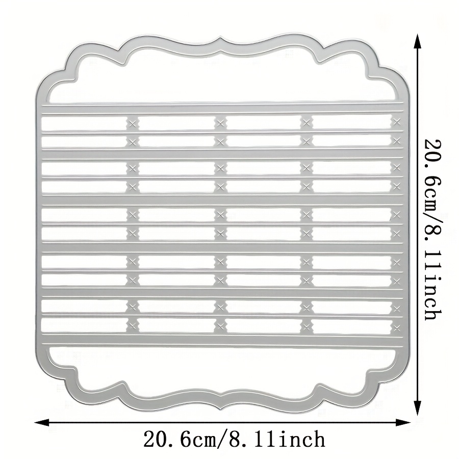 Image of 1pc Loose-leaf Fitting Border Frame Metal Die Cutting Suitable For Making Greeting Cards And Paper Art Crafts Metal Cutting Dies