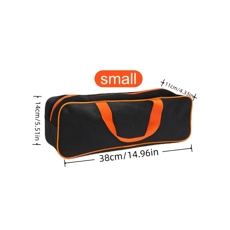 TEMU 1pc Heavy Duty Tool Organizer Bag - Zippered Design, Car Durable Tool Storage Bag, Large Capacity 2 Models Optional, For Mechanics, Projects And