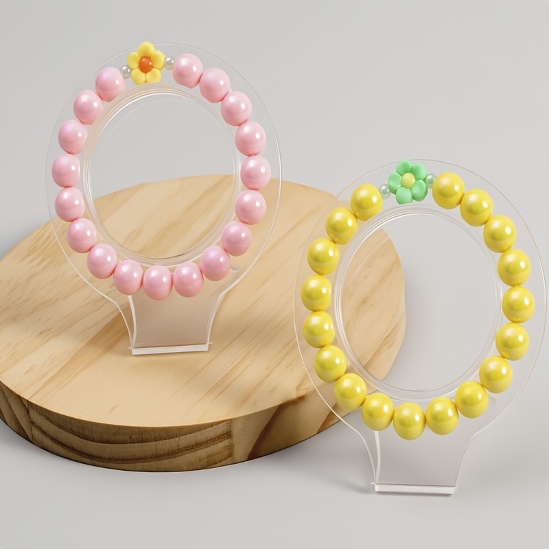 Women's Imitation Precious Bead Stackable Bracelet, Elastic