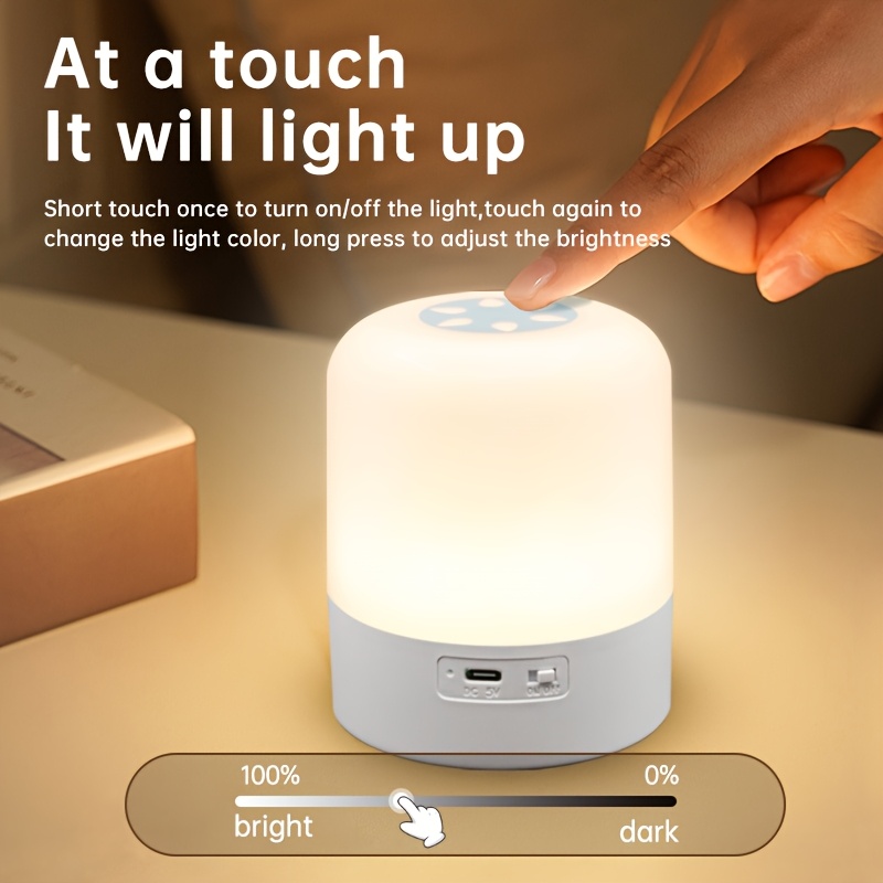 1pc led   lamp adjustable brightness for bedroom decor ideal for use in bedrooms living rooms   kitchens wardrobes and cabinets offering warm or white light Product details 3
