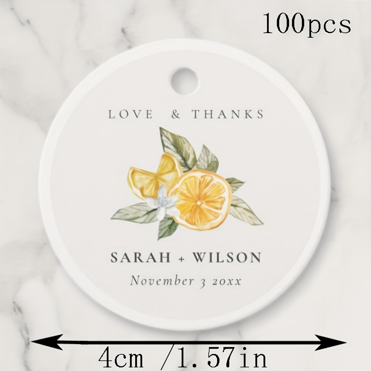 TEMU 100pcs Custom Wedding Hang Tags, Personalized Thank You Gift Tags, For Weddings, Birthdays, Bridal Shower Gifts