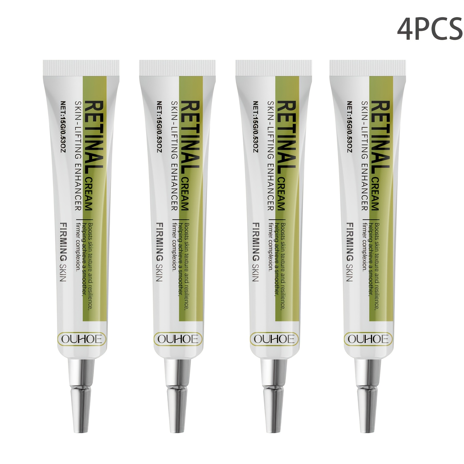TEMU 4pcs Retinol Firming Cream, Mild Moisturizing, Moisturizing, Soft And Of Facial Skin Face Cream, Moisturizing And Firming The Skin Around ,