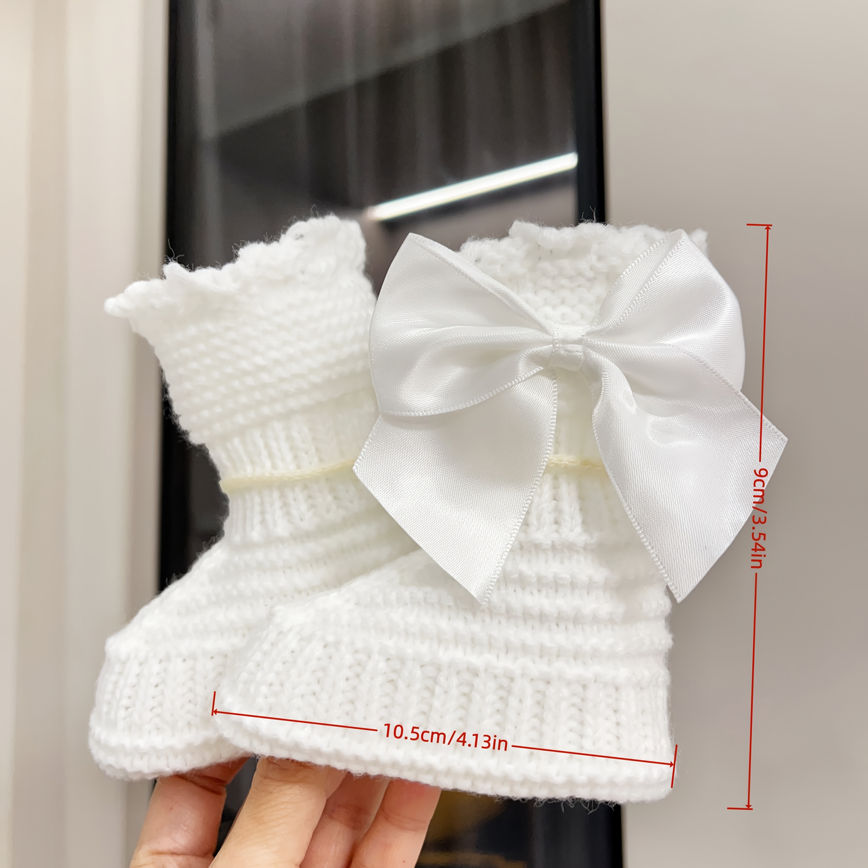Image of 1 Pair Hand Yarn Socks Beginner Socks Durable Comfortable Gift, Fall And Winter Clothes