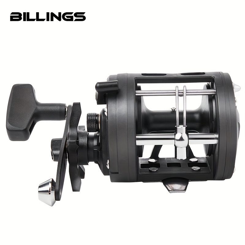 * Saltwater Trolling Reel, 3.8:1 Gear Ratio, 33LB Max * Baitcasting Reel  with 3+1 Stainless-Steel Ball Bearings * Handle, Durable Aluminum Alloy &  Nylon Construction, Ideal for Sea * * and Salmon ...