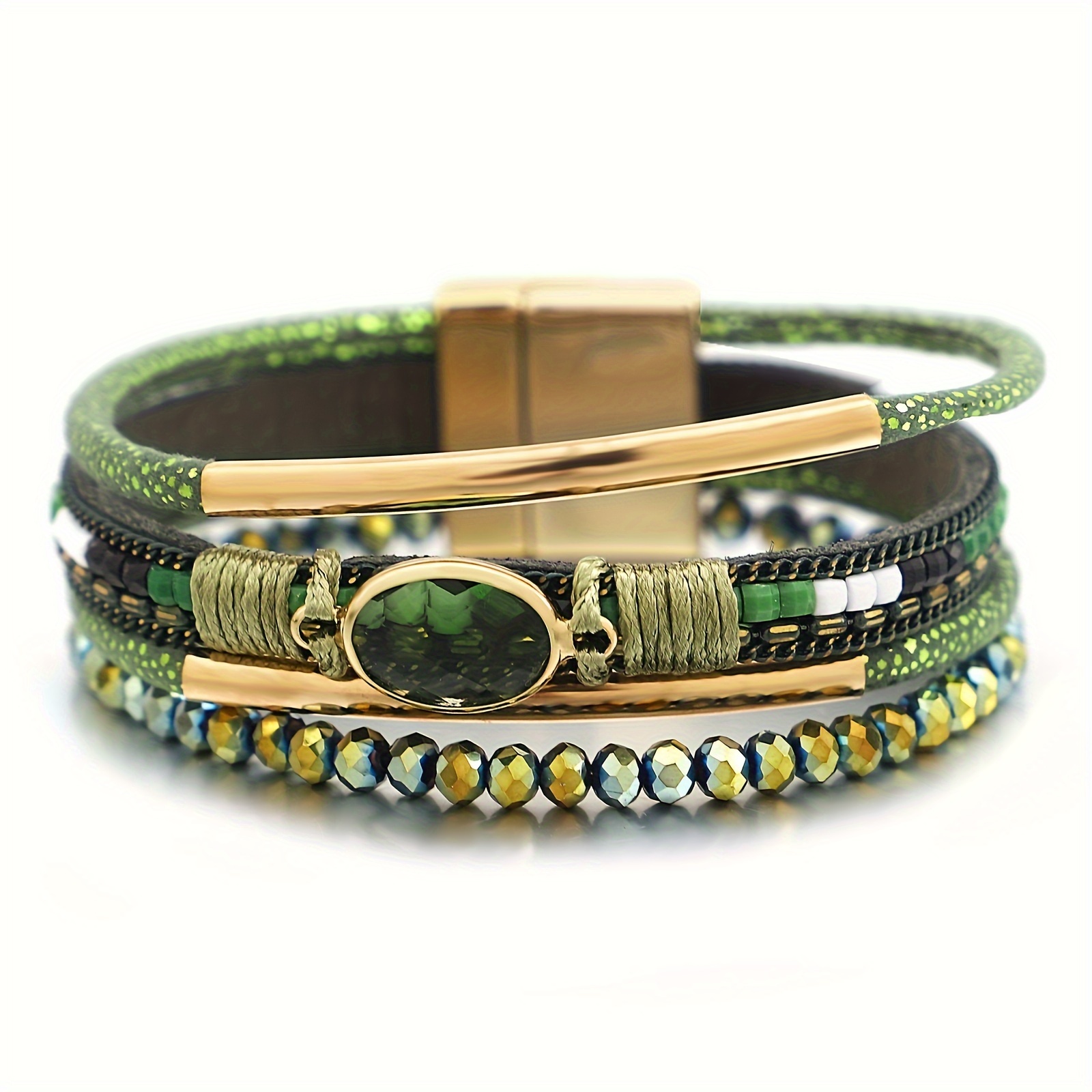 

[top-] Multilayer Bracelet - Rhinestones, , For , , And