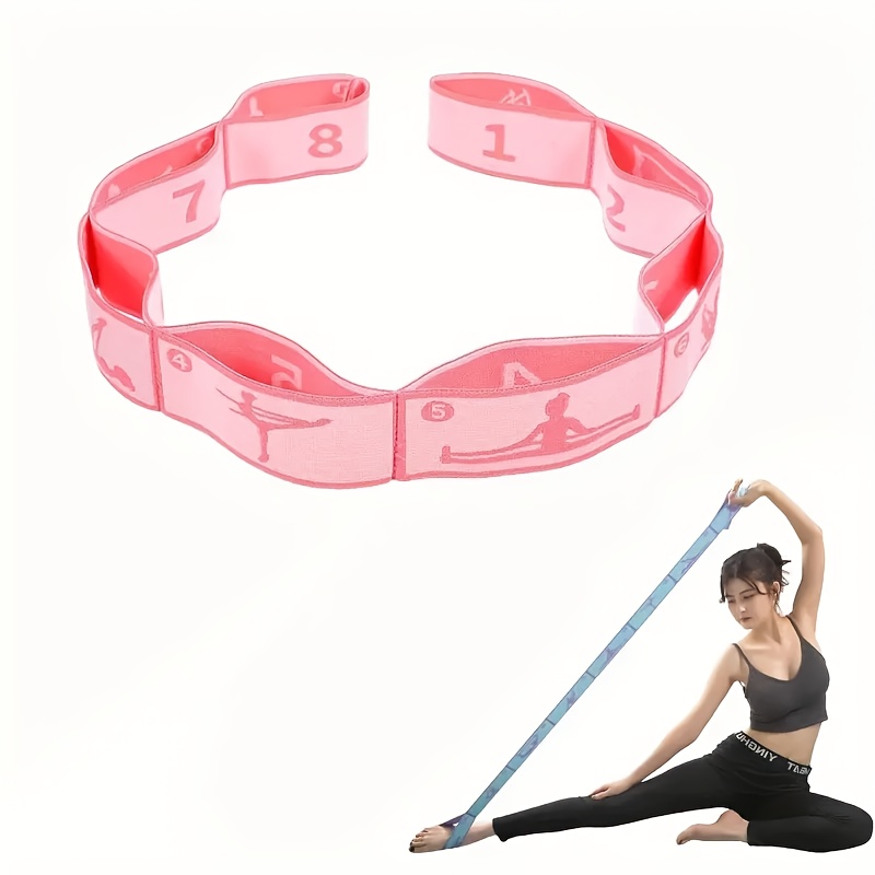 7 color yoga stretching band pilates   band flexible stackable medium tension level ideal for dance yoga pilates gymnastics fitness nylon material