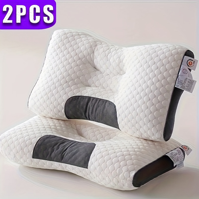 2pcs Ergonomic Adjustable Neck - Soft With Zipper Closure, 1050g Fill Weight Guarantees Full, - Ideal For Side & Back Sleepers, Neck For Sleeping, Side Sleeper Support, Durable Construction, Gifts