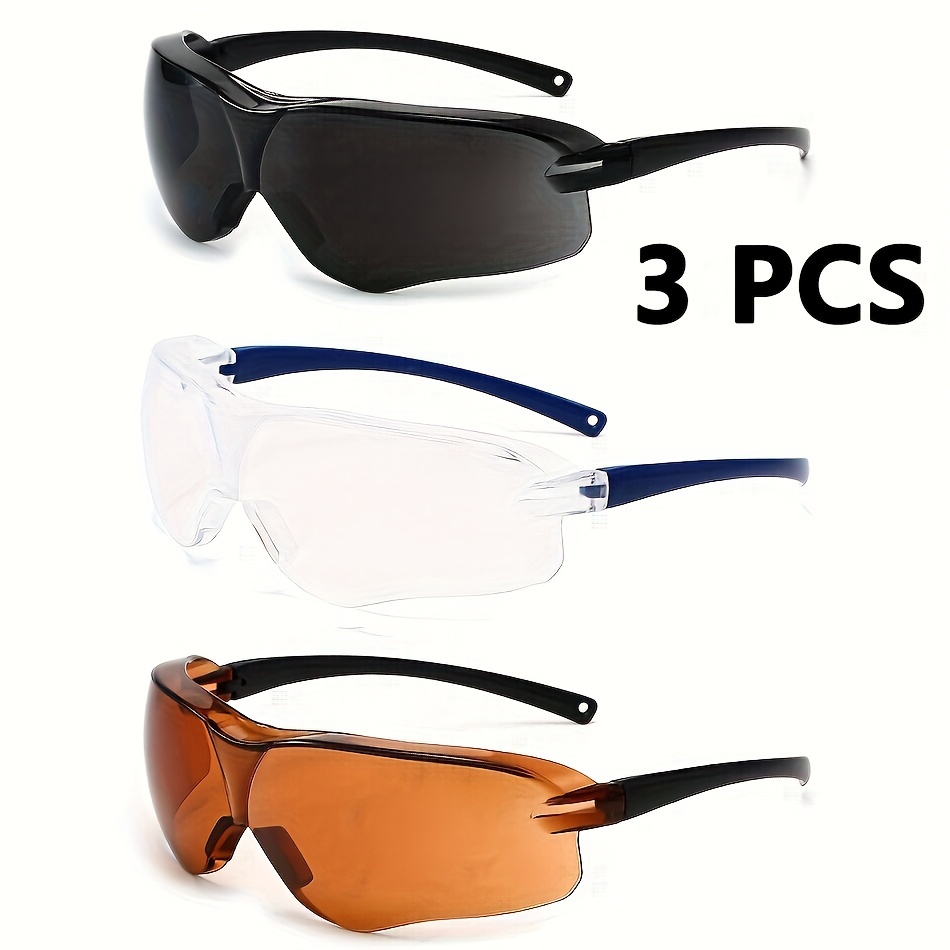 

3 Pcs Hot Selling Safety Goggles For Dust And Prevention, Eye Protection, Unisex Glasses