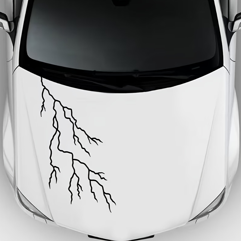 Lightning Crack Styling Car Sticker Style Waterproof Sticker Side Skirt Sticker Hood Car Sticker Car Decoration Additions Waterproof Durable Decals
