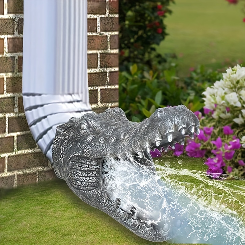 

Crocodile Downspout Crocodile Statue Drain Downspout Statue Decoration Our Crocodile Drain Statue