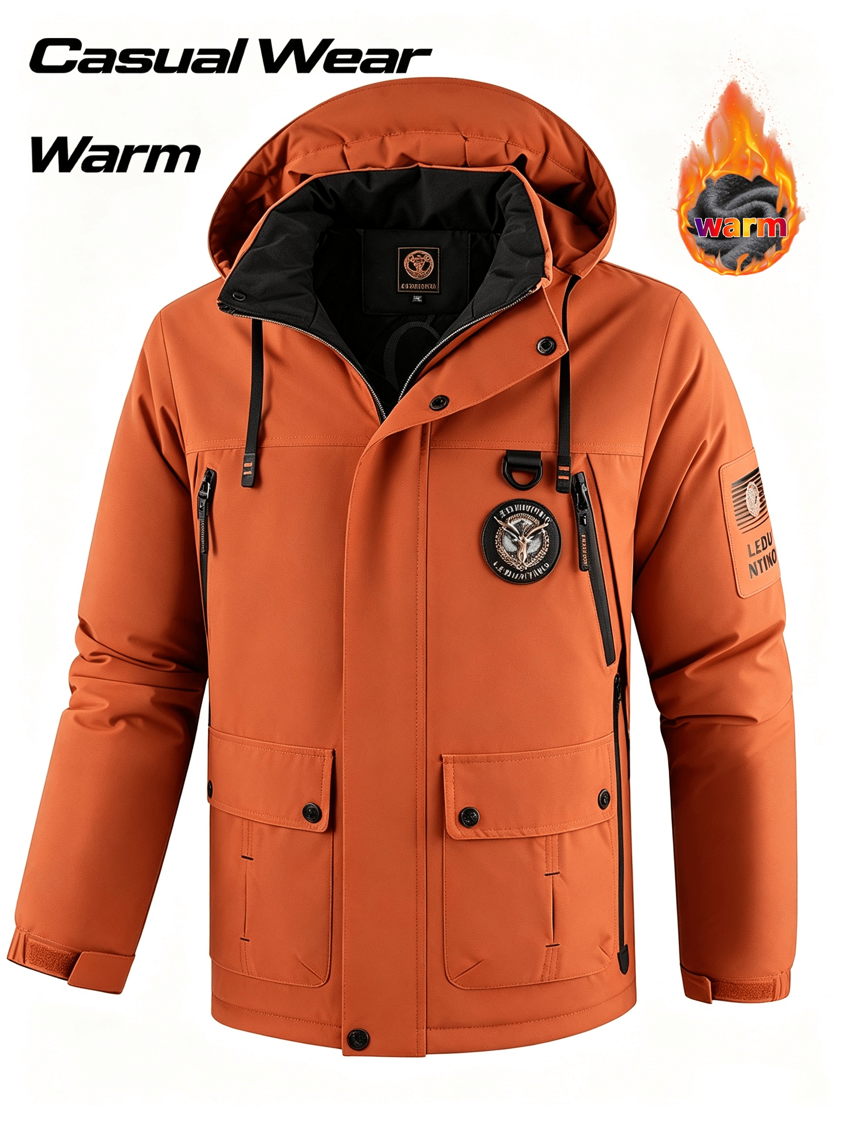 Men's Autumn/Winter Hooded Outdoor Jacket