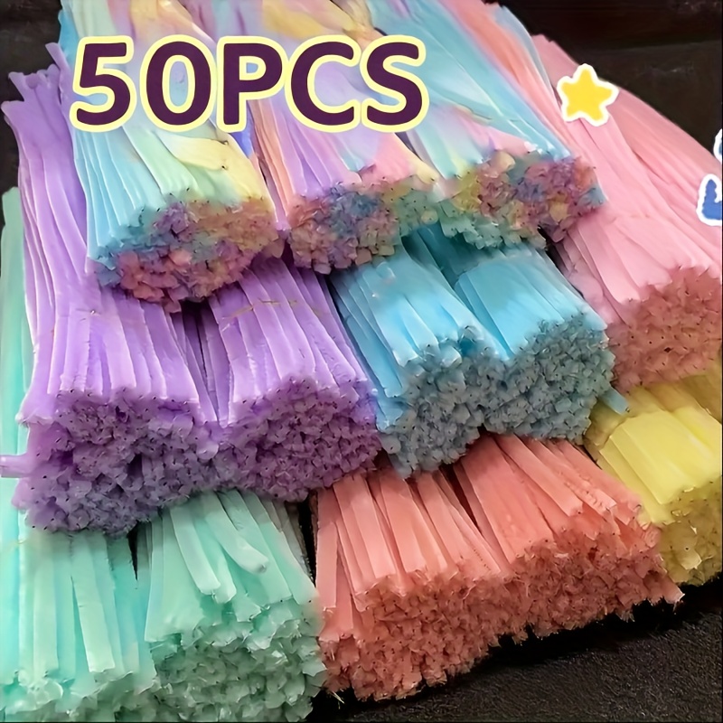 Image of Colorful Knotting Stick, Used For Crafts, Knotting Stems, Macaron Creative Handmade Products, Imagination And Coordinated Development