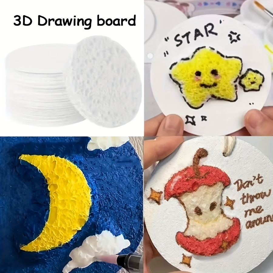 

5-10pcs de Planche à Dessin 3D, d'Art à Texture Moelleuse, Décoratif Premium, pour DIY et Design Créatif - Choix de Cadeau Idéal!