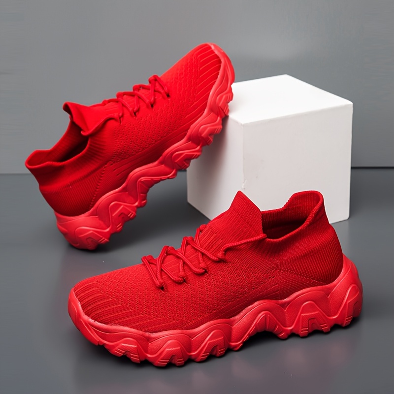 TEMU [sneakers] A Pair Of Women's Athletic Shoes Featuring A Easy Solid Color, Breathable Mesh, Flat Sole, And Lace-, Suitable For Everyday Casual