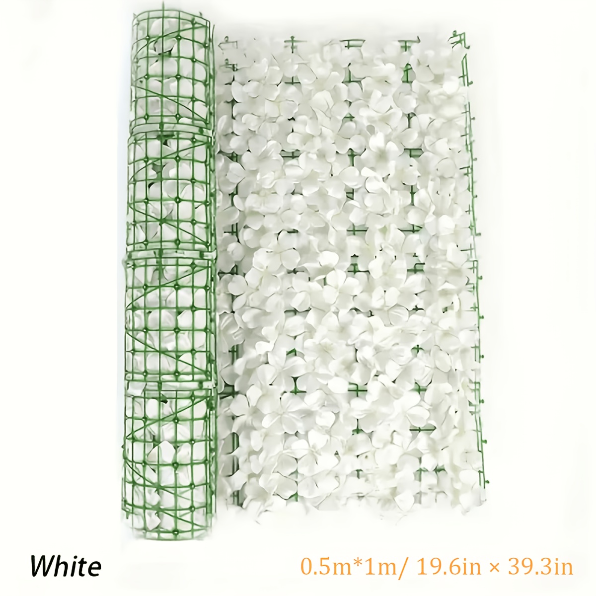 TEMU 0.5 X 1m Artificial Flower Privacy Fence, Flexible Decorative Floral Screen For Backyard Balcony Patio Decoration