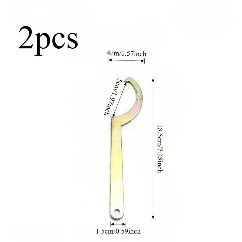TEMU 2pcs Upgraded Motorcycle Shock Absorber Adjustment Wrench, Sturdy And Durable, Suitable For Models. Made Of Rust-proof High-strength Steel, ,