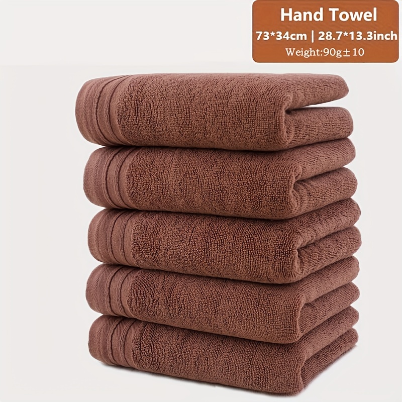 

5 Cotton Towel Set, Absorbent And Quick Drying Face Towel, Super Soft And Skin Friendly Shower Towel, Suitable For Family Bathroom Hotel, Ideal Bathroom Supplies, Hotel Supplies