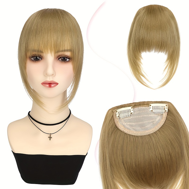 synthetic wig with 12 inch bangs on   suitable for daily   ladies details 26