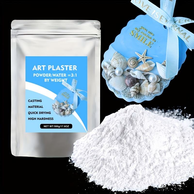 

500g/17.63oz Plaster Casting Powder - Hand Mold Casting Kit Powder, Cement, Pottery & Ceramic Plaster Powder For Crafts, , Diorama And Home Decor