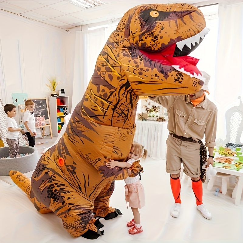 Costume Gonflable Dinosaure Adulte – T-Rex Fun Pour Halloween, Noël, Carnaval & Soirées Déguisées (Taille M)