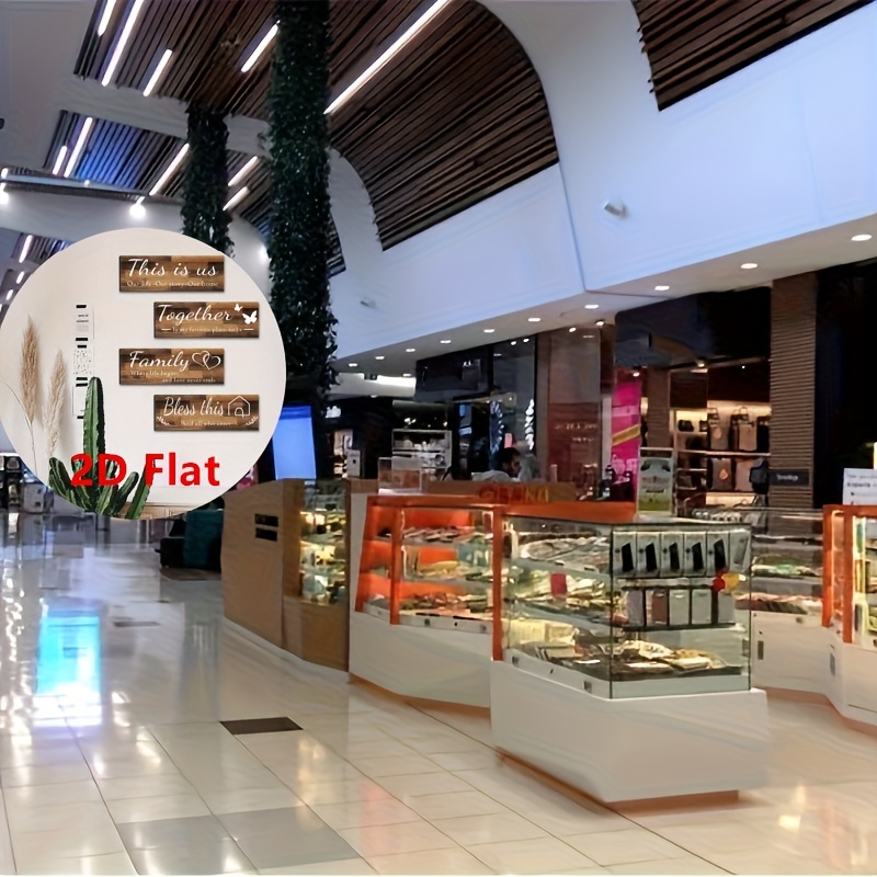 2d flat set of   wall signs featuring phrases   is us     this     decorating your living room or bedroom   tape and measures 30cm x 10  7  3 9in