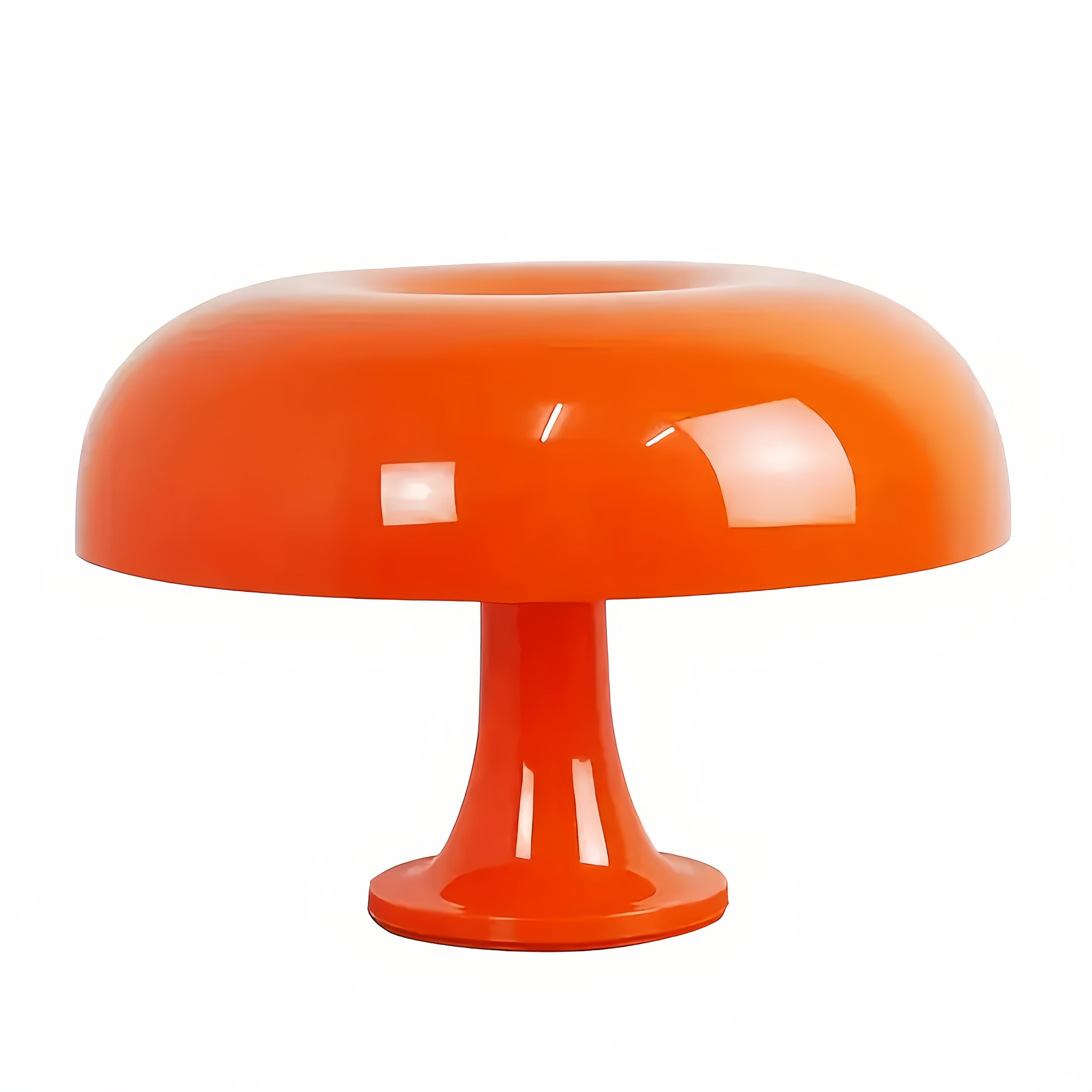 1pc Orange LED Mushroom Lamp - USB-Powered Decorative Night Light with Warm Glow for Bedroom, Kitchen, or Study, Modern Ambient Lighting for Cozy Spaces, Bedroom Lighting | Whimsical Lamp Design | Glossy Finish Lamp, Table Lamp for Bedroom