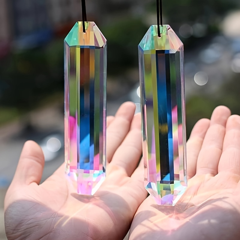 

Crystal Suncatcher Prism Hanging Rainbow Maker For Window, Room, Garden Fantasy Aesthetic Home Decor By Unici