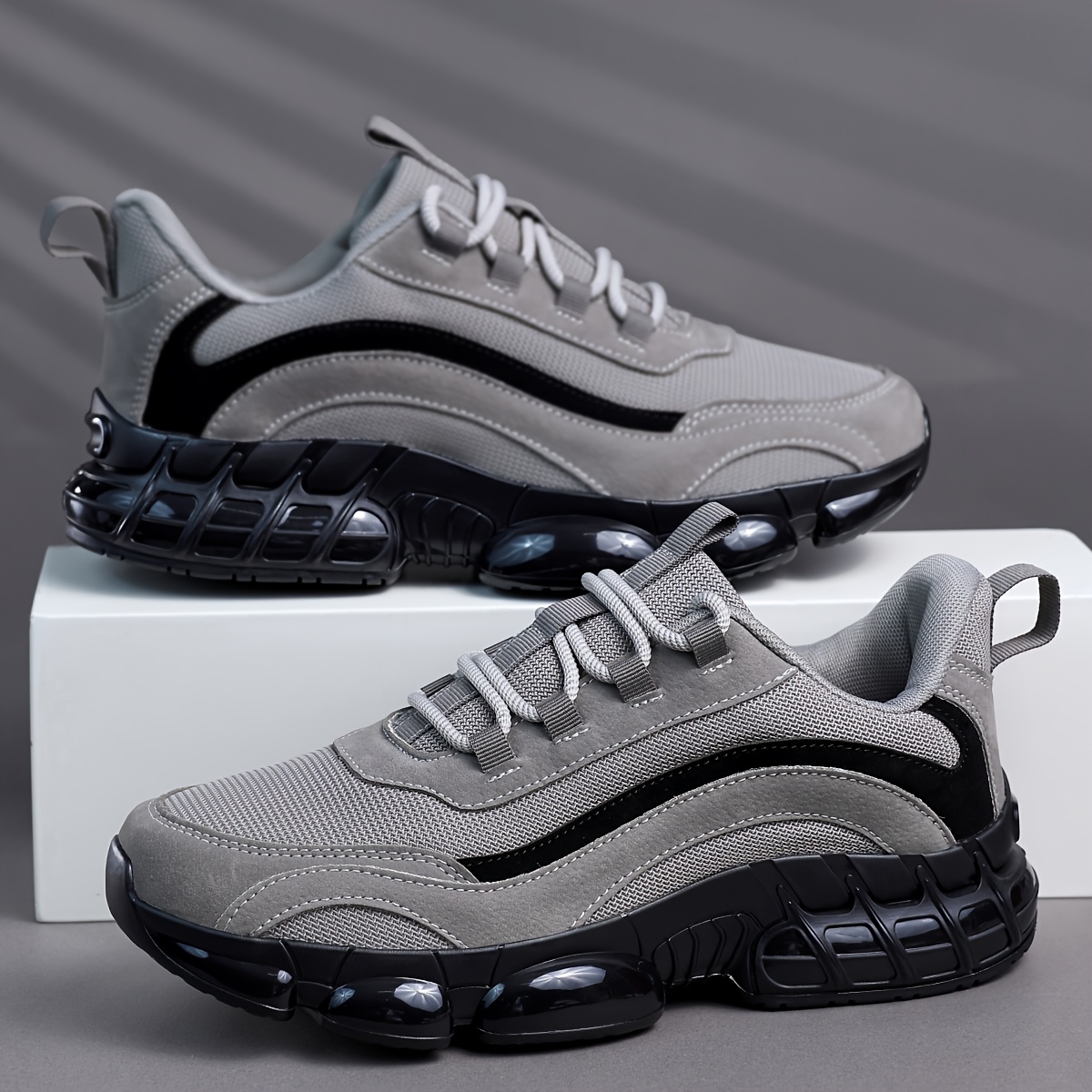 TEMU Huanqiu 's Casual Shoes, Breathable Men's Sneakers, Versatile Chunky Dad Shoes, Soft Comfortable Running Shoes, Unisex Couple Daily Versatile