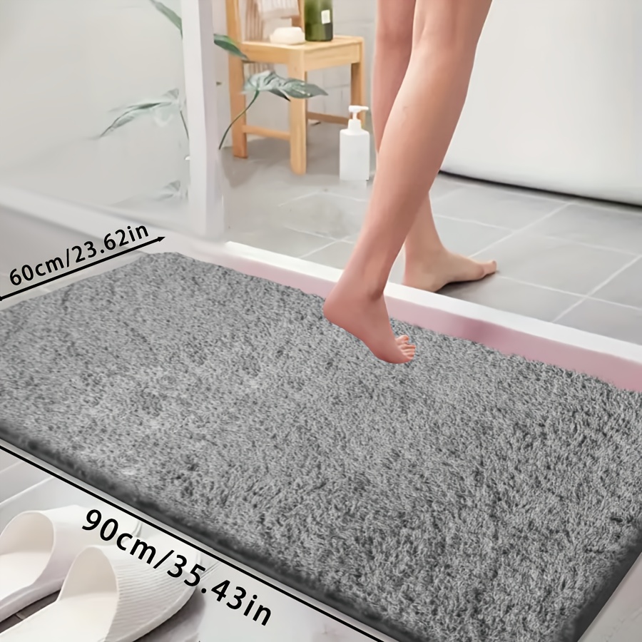 E-shop Premium Ultraweicher Badewannen Teppich, Saugfähiges Rutschfestes Badezimmermatte Set, Farbecht Teppich, Badezimmer Zubehör, Wohndekor,