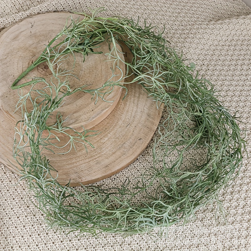1pc, Simulation Air Grass Beard Wall Hanging Series Landscaping Wall Decoration Wall Hanging Plant Soft Decoration Artificial Flower Is Suitable For Room Decoration Landscaping