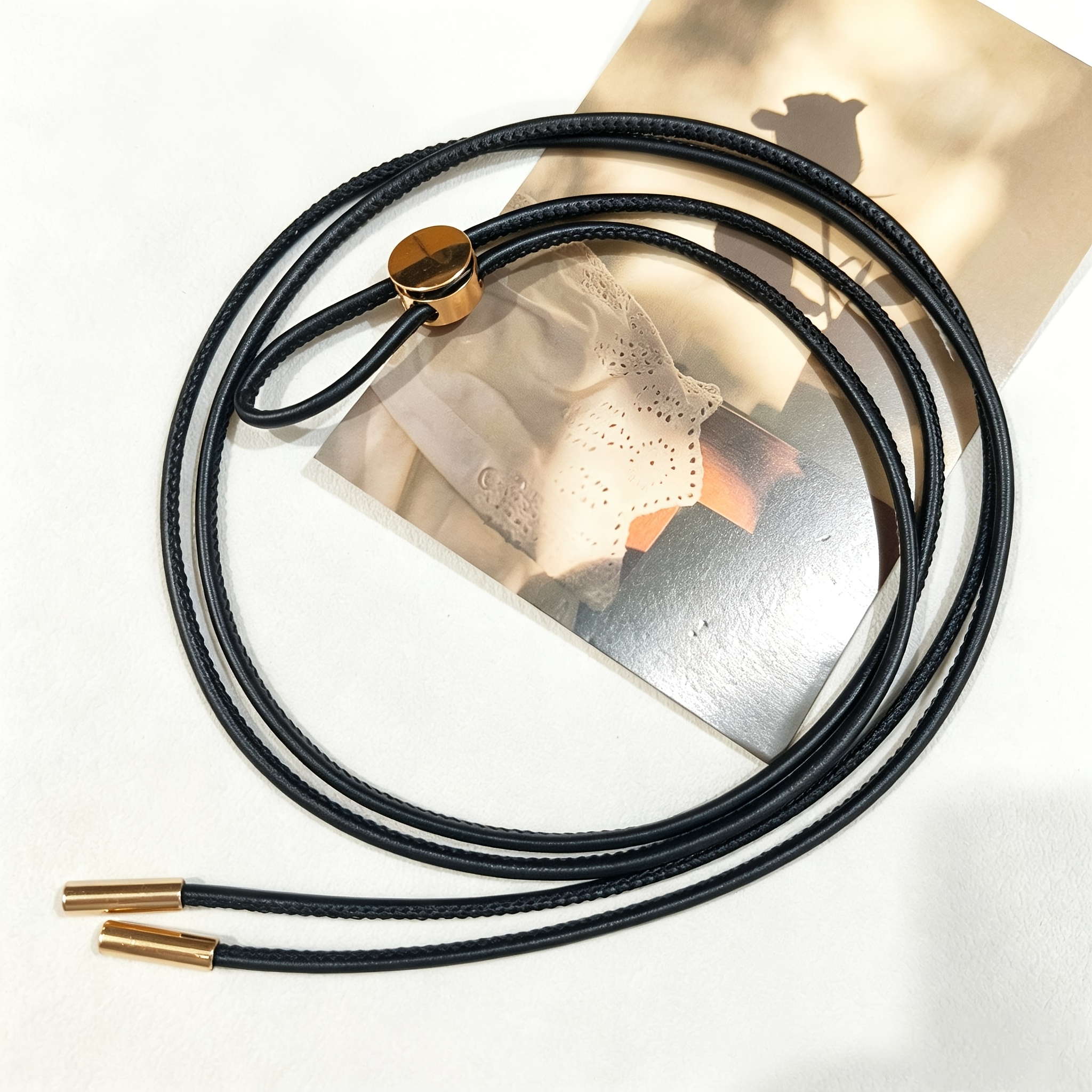A Stylish Vintage Slim-knotted Belt That The Waistline—adjustable Length, Perfect For Dates, , And Daily Commutes. Pairs Well With Skirts, Shirts, And Coats, Serving As A Versatile Fashion Accessory