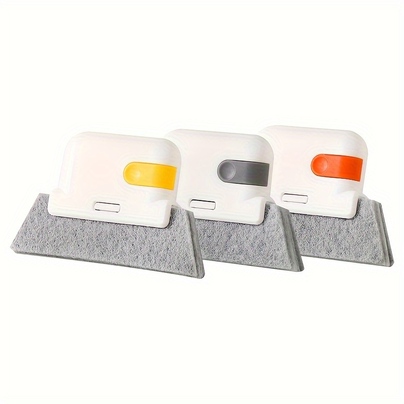 3pcs Universal Door and Window Track Cleaning Brushes,Easily Cleans 4 Small Crevices and Door Frames for Spotless Home,Cleaning Supplies,Cleaning Tool_voghion.com