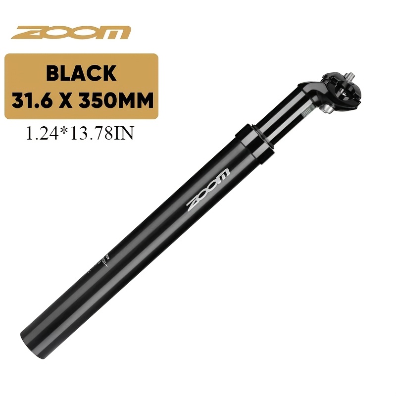 Zoom Bicycle Seatpost 27.2/31.6mm Adjustable Bike Seat Tube 350mm Shock Absorber Seat Tube Road Cycling Additions