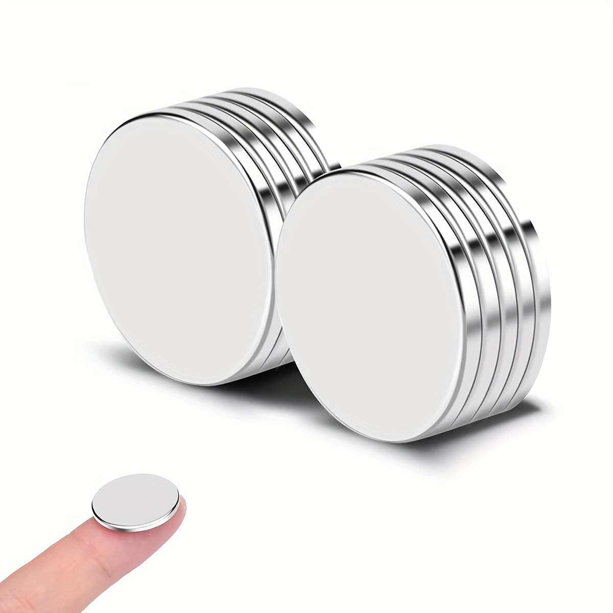 

15pcs Heavy-duty Neodymium Magnets, 20x2mm Round Magnets For Fridge, Whiteboards & Dry Erase Boards - Xiongchuci Brand