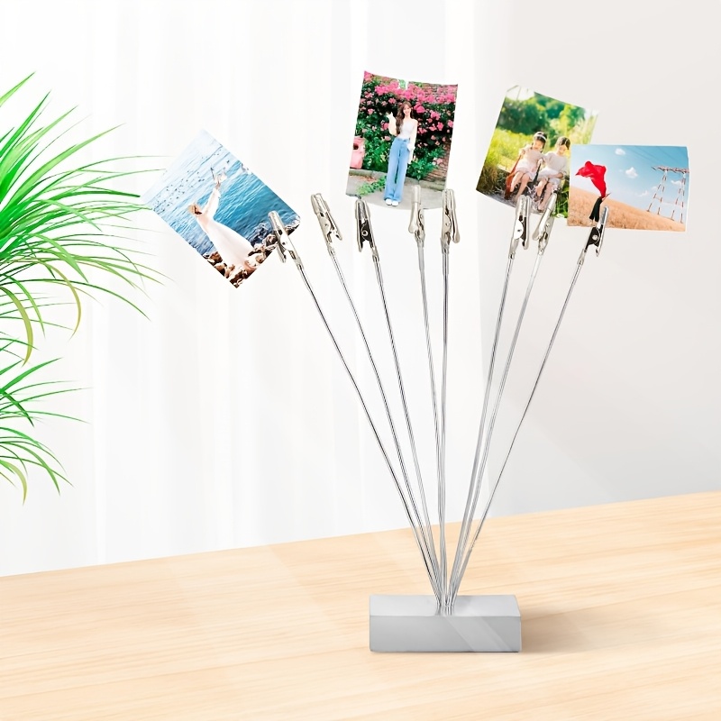 TEMU 1pc Photo Tree Holder Base, 8 - Branch Money Trees Gift Card Holder With Clips, Picture Holder Stand For Christmas Wedding Greeting Birthday