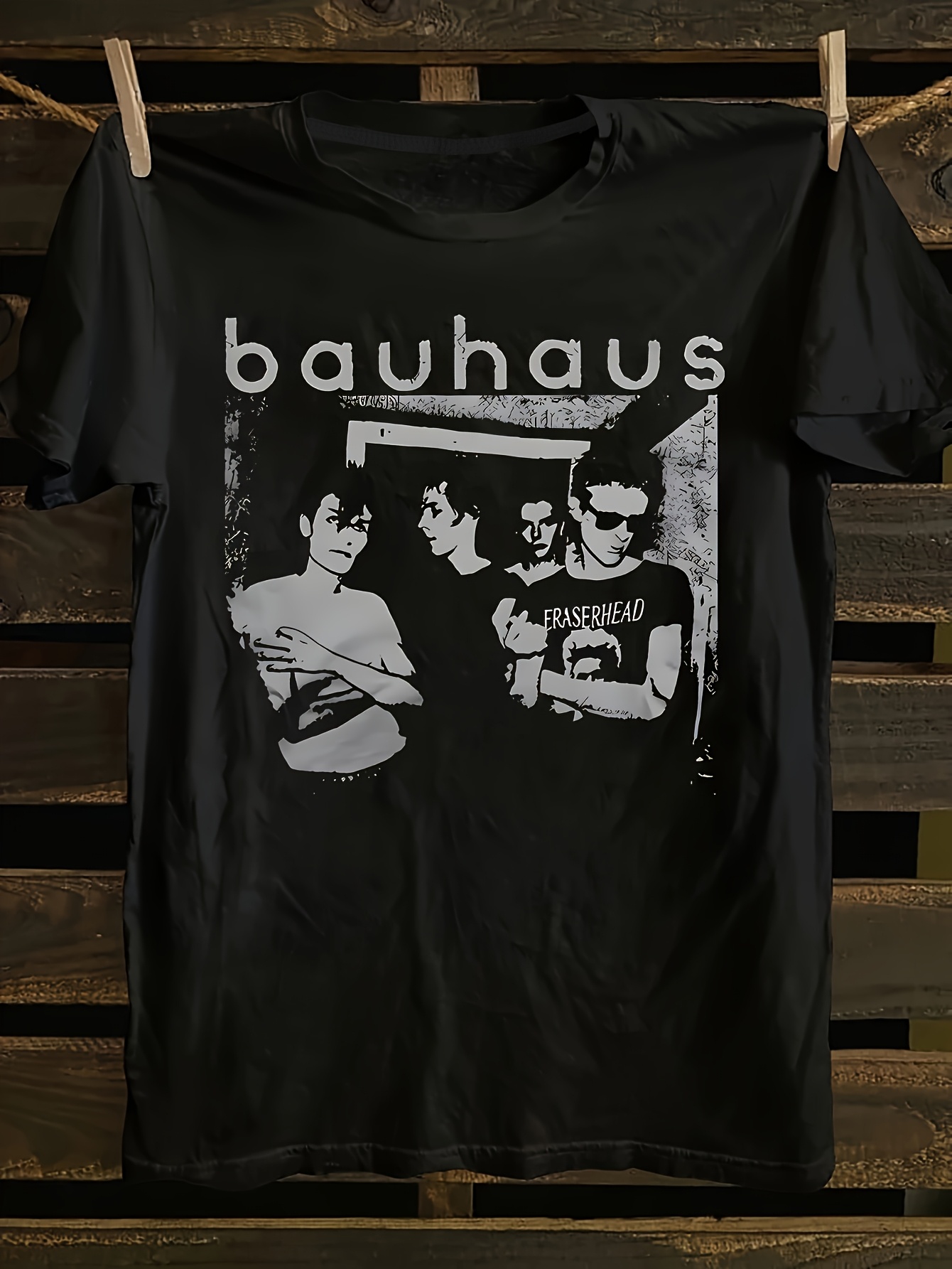 vintage tシャツ　バンドtシャツ　Bauhaus 1pc womens bauhaus vintage band graphic t shirt 80s retro - Temu