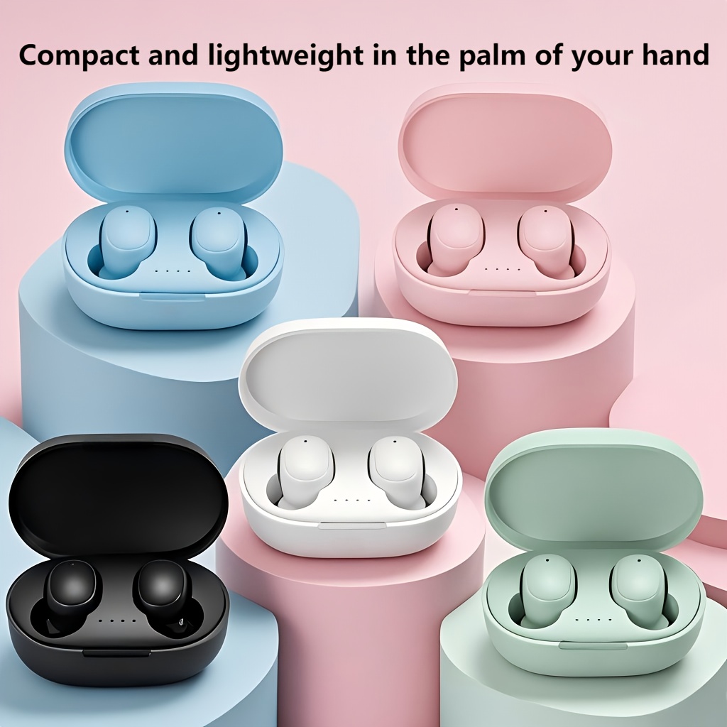 Auriculares In-Ear Inalámbricos con Estuche de Carga | Esenciales para Deportes, Viajes y Viajes de Negocios, Diseño Semiabierto, Carga USB Tipo-C, Micrófono de Condensador, Marca FHRM