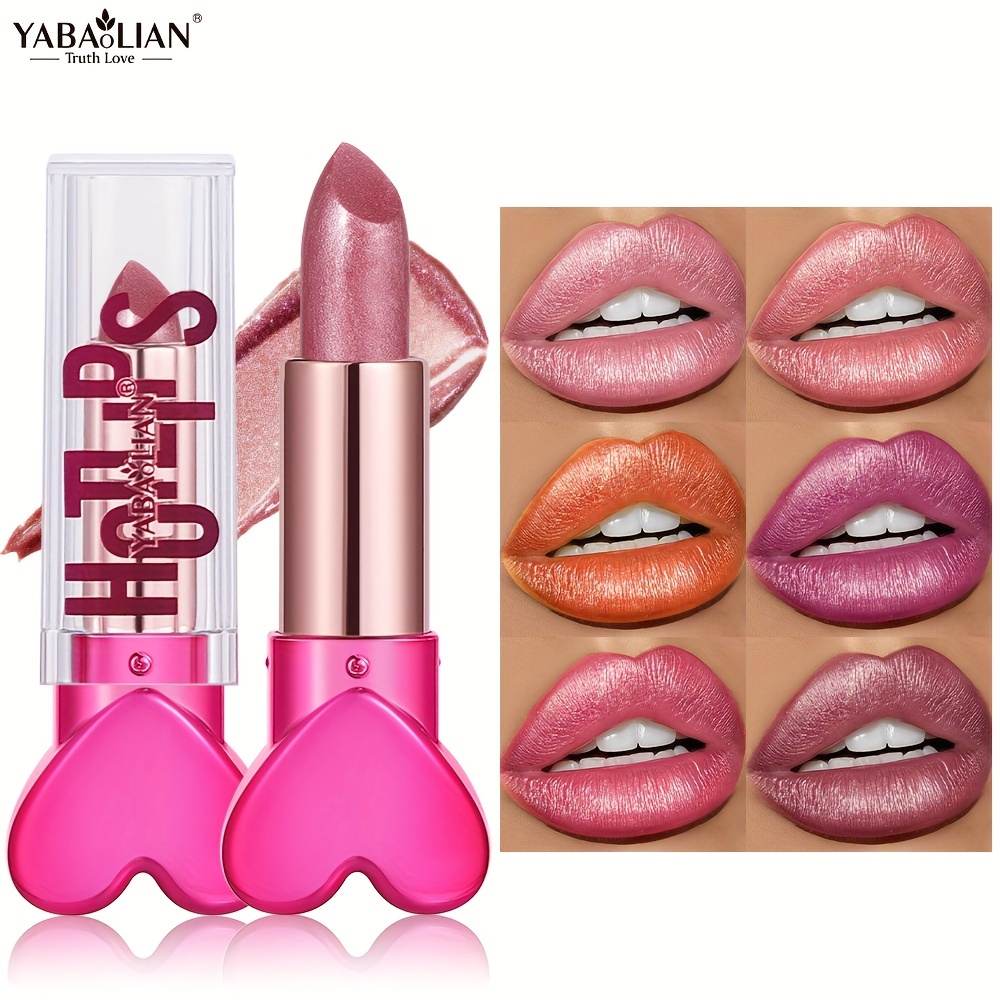 

Yabaolian Mermaid Shiny Lipsticks -12 Colors, Metallic Pearlescent Lipstick With Long Lasting Shimmer And Glitter Mother's Day Gifts