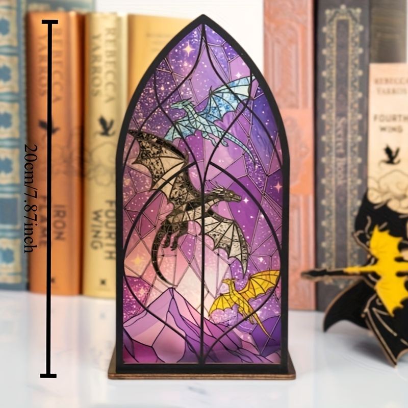 4th Wing Inspired Book Nook By Twodays - Sign | 3d Bookshelf Decoration | Perfect Gift For Enthusiasts & Readers (candle Not Included), Library Decor, Gifts For Book Lovers, Bookish Items