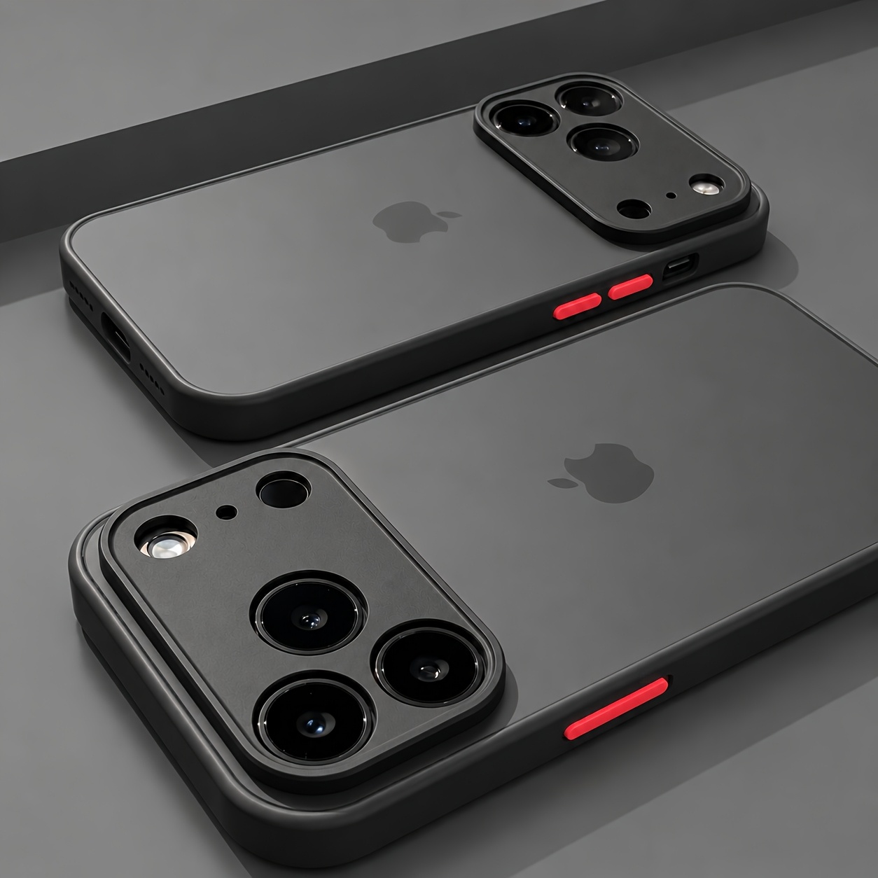 TEMU Phone Case - Luxury Matte Armor Transparent Phone Case For Iphone 7/8/x/xs/xr/11/12/13/14/15/16/17/18 Pro Plus Air Se2/3 Shockproof Lens