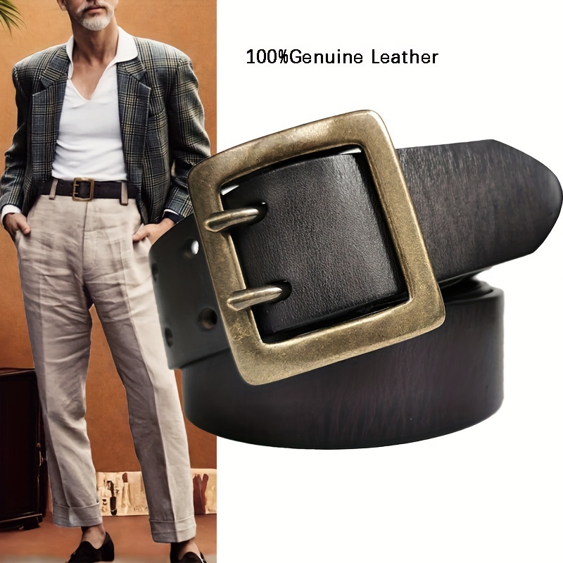 Men's Cowhide Belt Classic Formal Style Great Gift