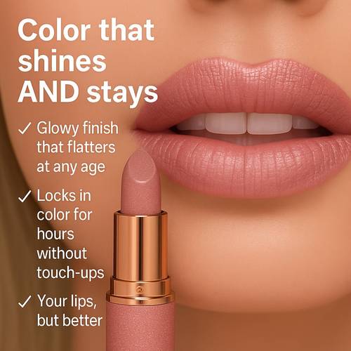 d09 lipstick in shade 430 has a glossy texture long leaves lips shiny is waterproof and smudge proof and has a great makeup effect its a perfect gift for the holidays