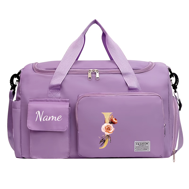 TEMU This Custom Name Bag Is Perfect For The School Year, , And Relocations This Spring. It Accommodates A Yoga Mat And Features A Compartment For