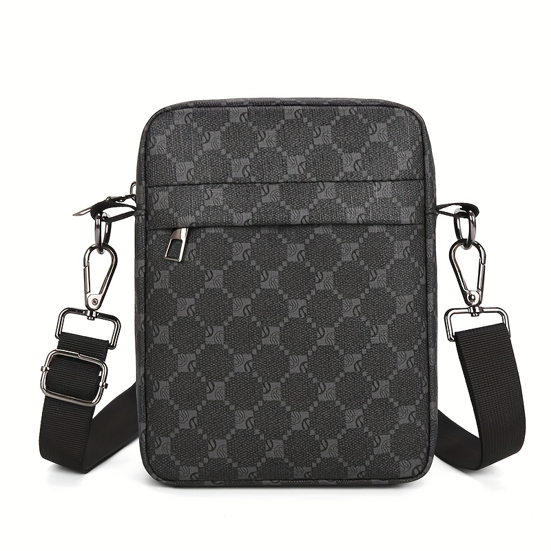 Glasses Men' Shoulder Bag, Street Casual Crossbody Bag, Work Crossbody Bag, Removable Adjustable Strap
