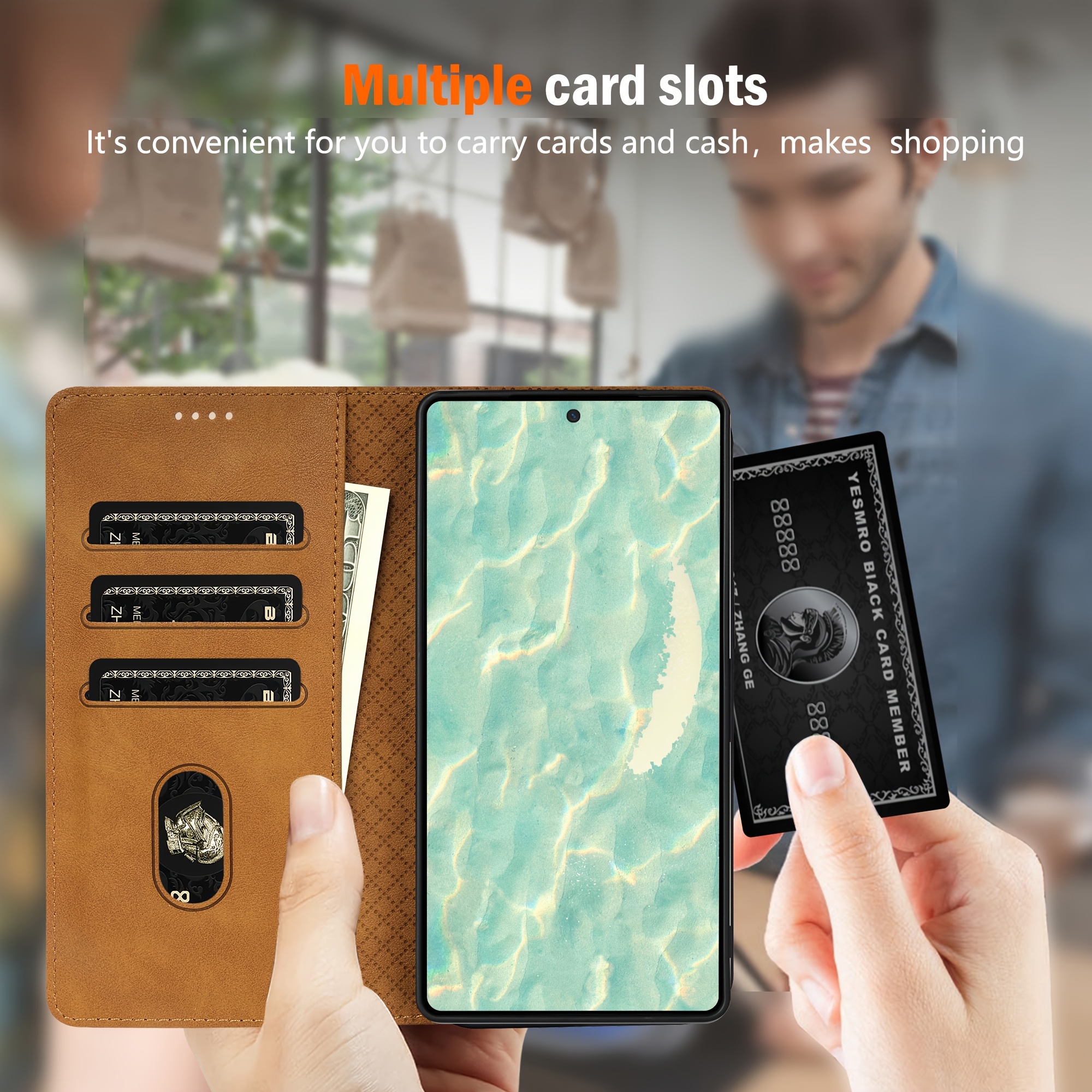 Husă pentru telefon: Husă din piele ecologică pentru Galaxy A56 A36 A26 A16 A55 A35 A15 A54 A34 A14 A53 A33 A13, cu suport pentru carduri și suport integrat, portofel flip pentru telefon
