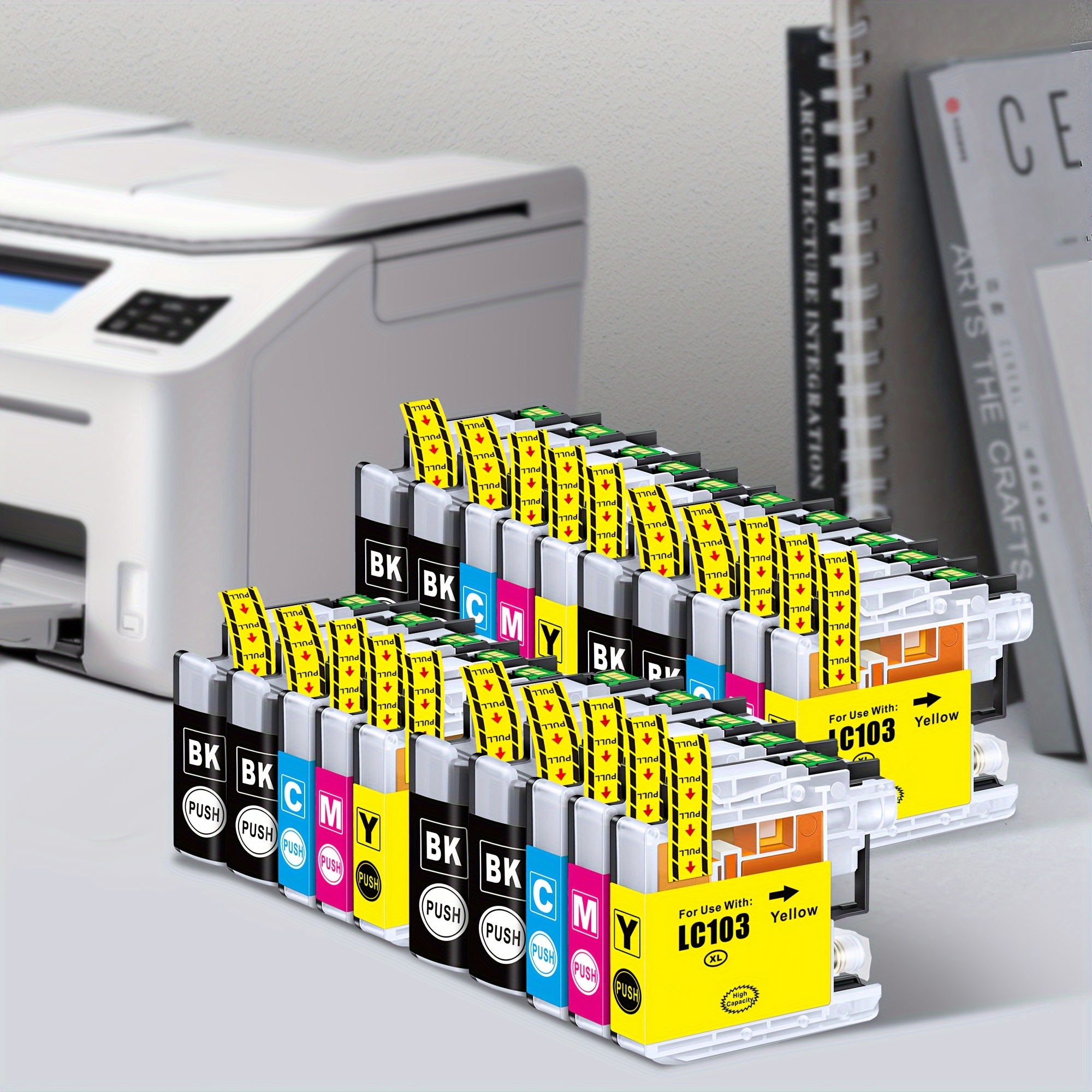 

20pcs High- Lc103xl Ink Cartridges , Vibrant Colors & Sharp , Compatible With Brother Mfc-j870dw, Mfc-j470dw, Mfc-j6920dw, Mfc-j6520dw, Mfc-j450dw Printers - Ideal For Printing, Works