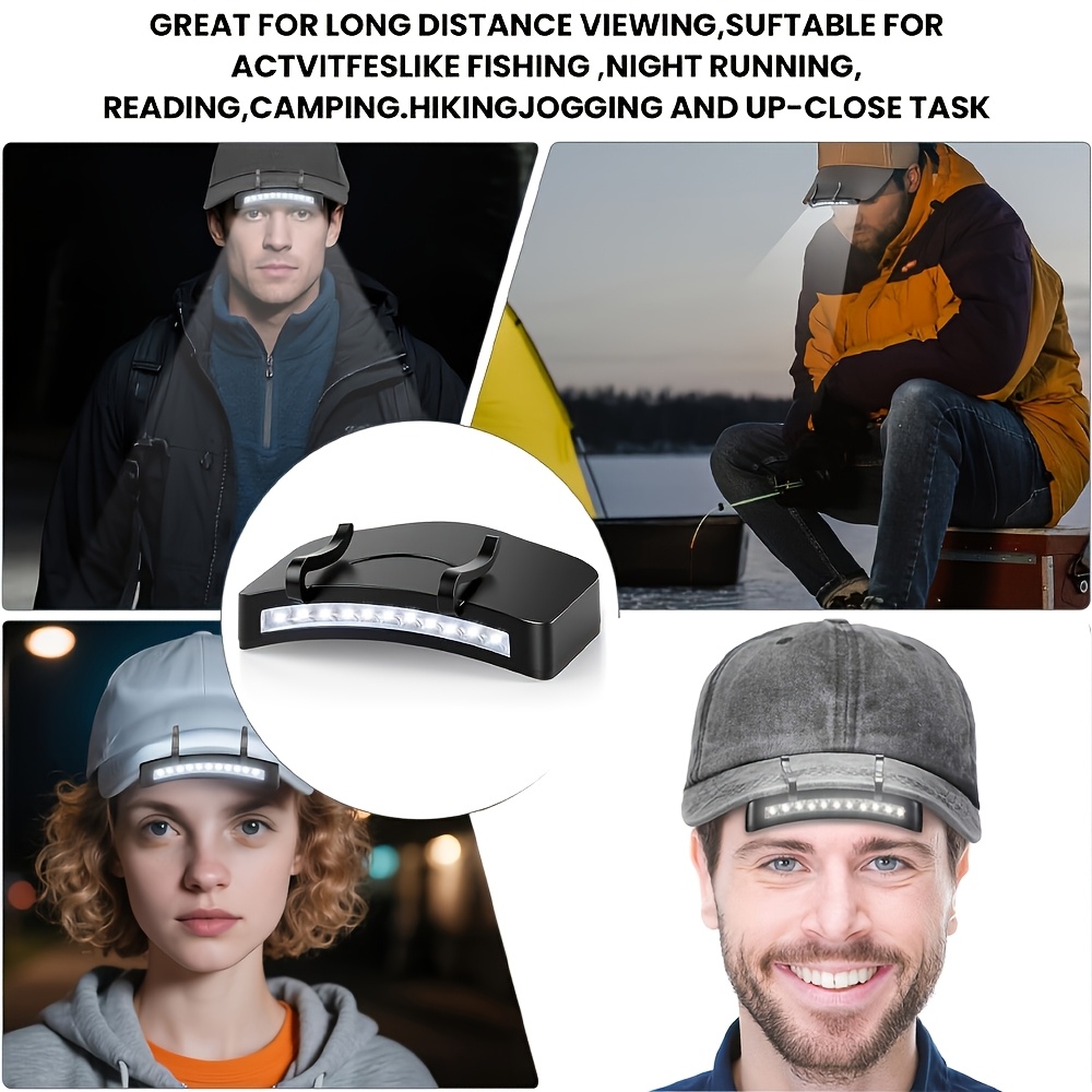 300 Lumen Clip-On Headlamp with 11 LEDs, Battery-Powered