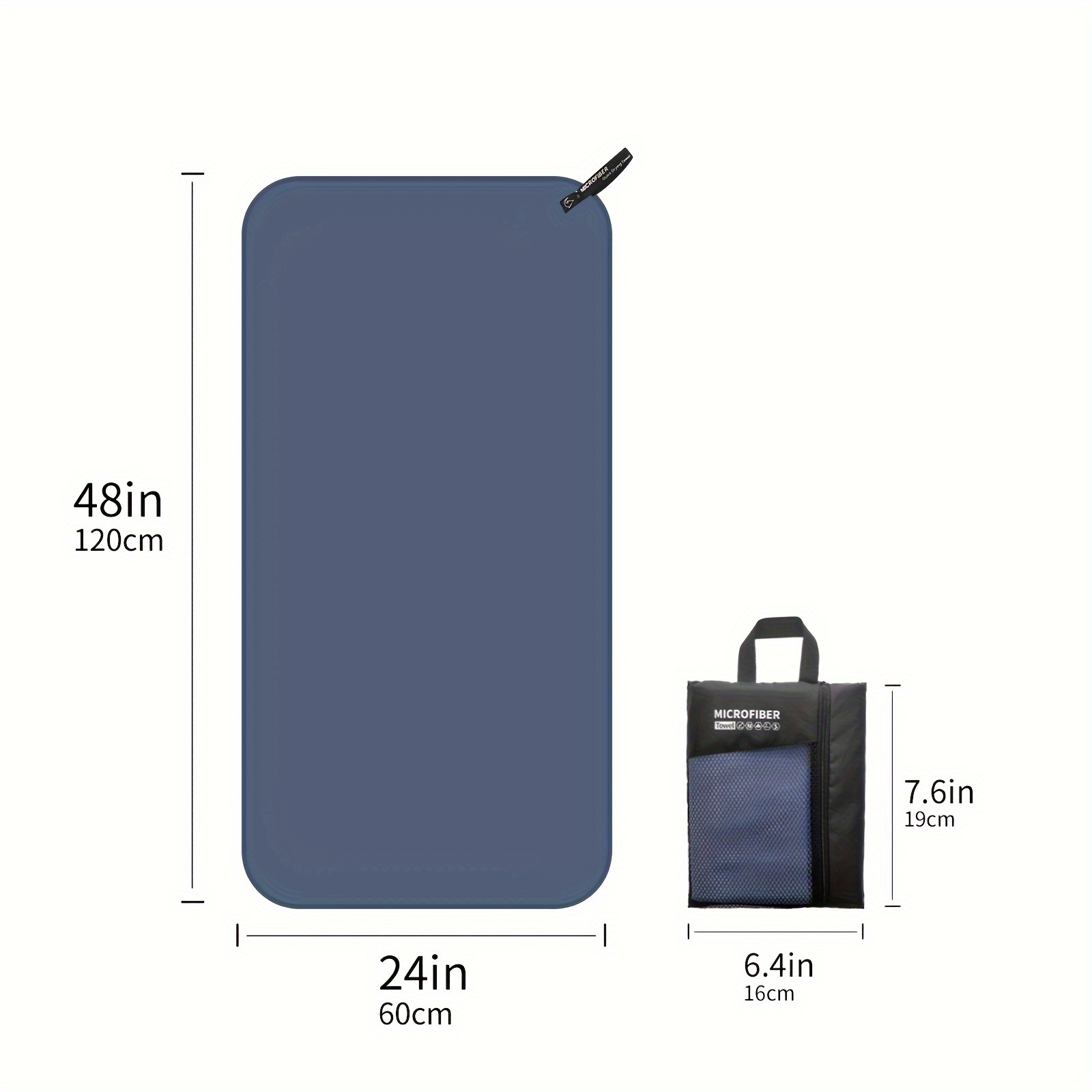 Quick Dry Microfiber Towel for Beach and Swim, Lightweight