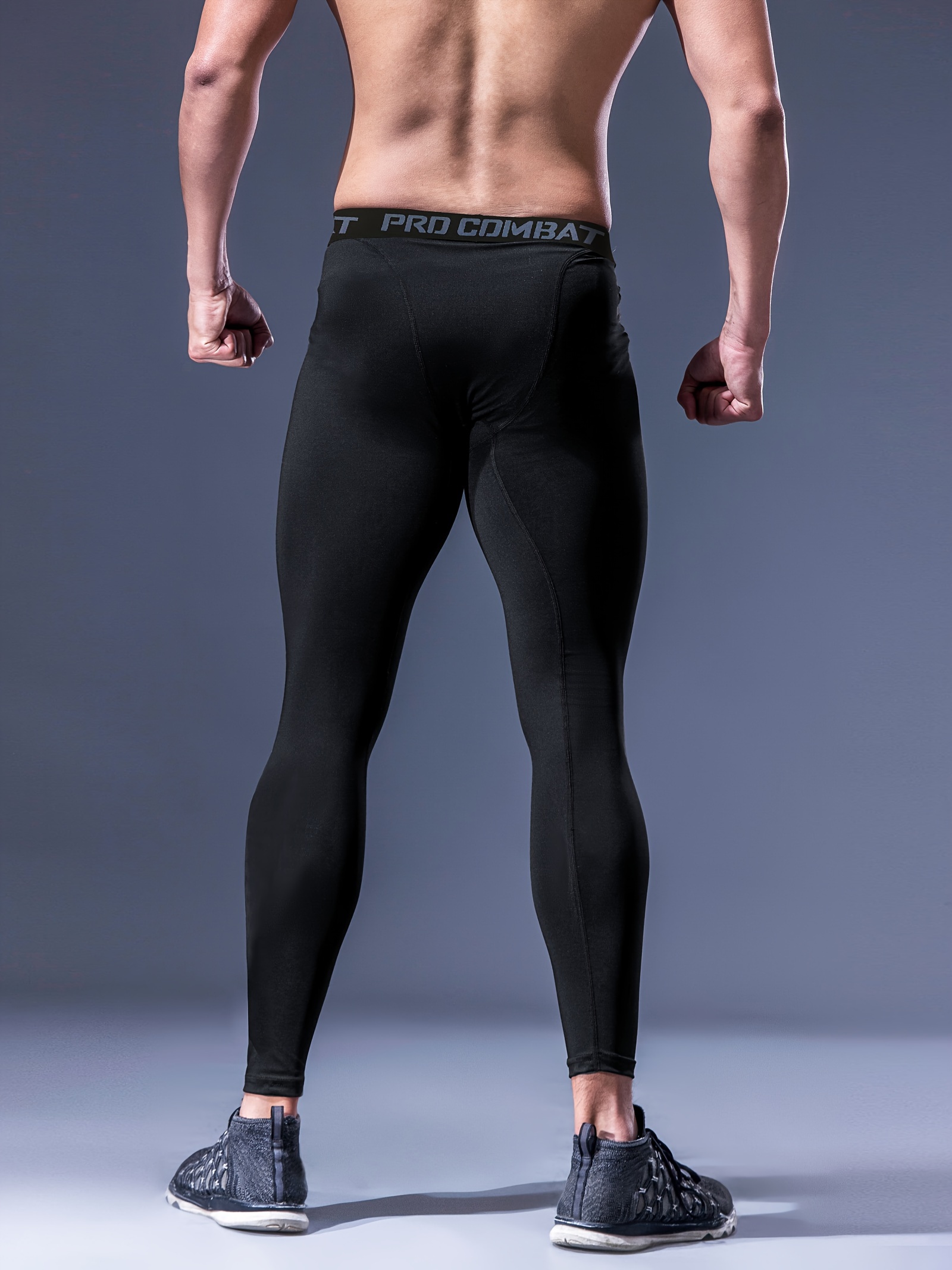 Stibadium Men's Athletic Compression Pants Baselayer Quick Dry Sports  Running Gym Workout Tights Leggings 